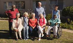 group of diverse elders