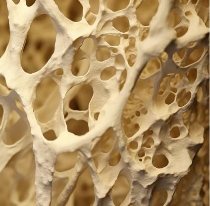 image of bone structure in a bone with osteoperosis