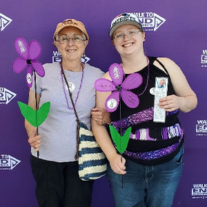 Marti and Her Grand-daughter at the Alzheimer's Awareness Walk
