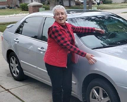 marti with her 2004 honda accord