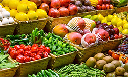 image of fruits and vegetables on display