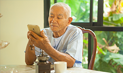 Elderly Man on phone