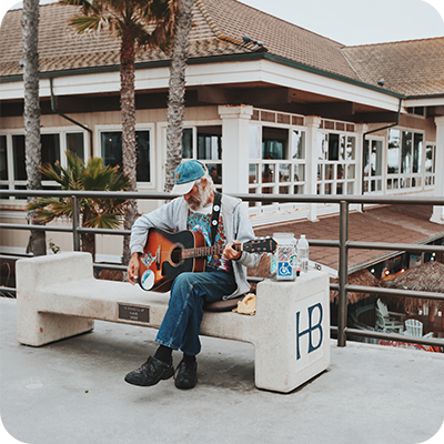 man playing guitar